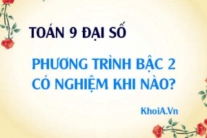 Phương trình bậc 2 có nghiệm khi nào? khi đó delta cần thỏa điều kiện gì? - Toán 9 Đại số
